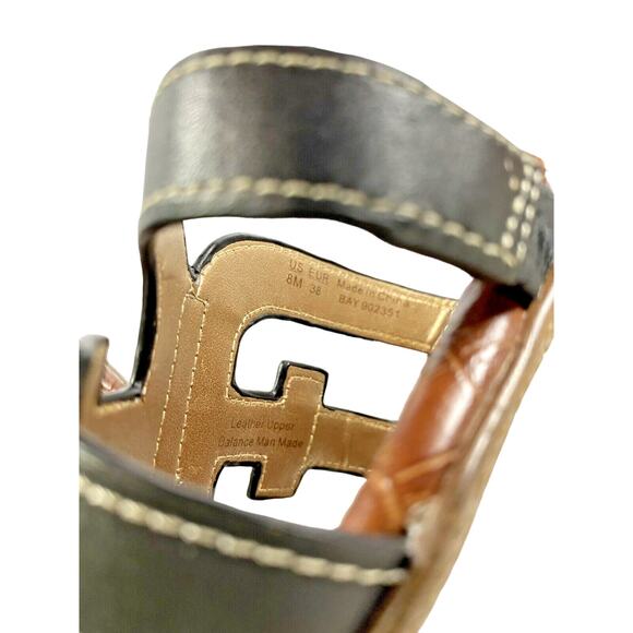 Sam Edelman Bay Sandals Black Leather Slides Womens Size 8M - Picture 8 of 8